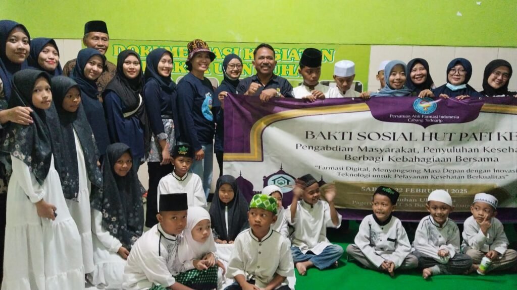 PAFI Sidoarjo Gelar Bakti Sosial di Panti Asuhan Ulin Nuha dalam Rangka HUT ke-79